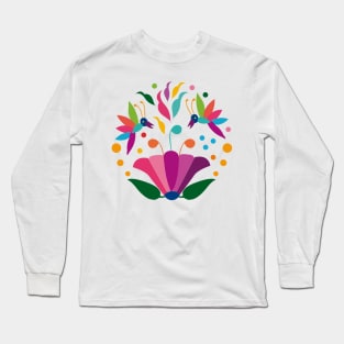 Spring Colorful Flowers by Akbaly T-Shirt Long Sleeve T-Shirt